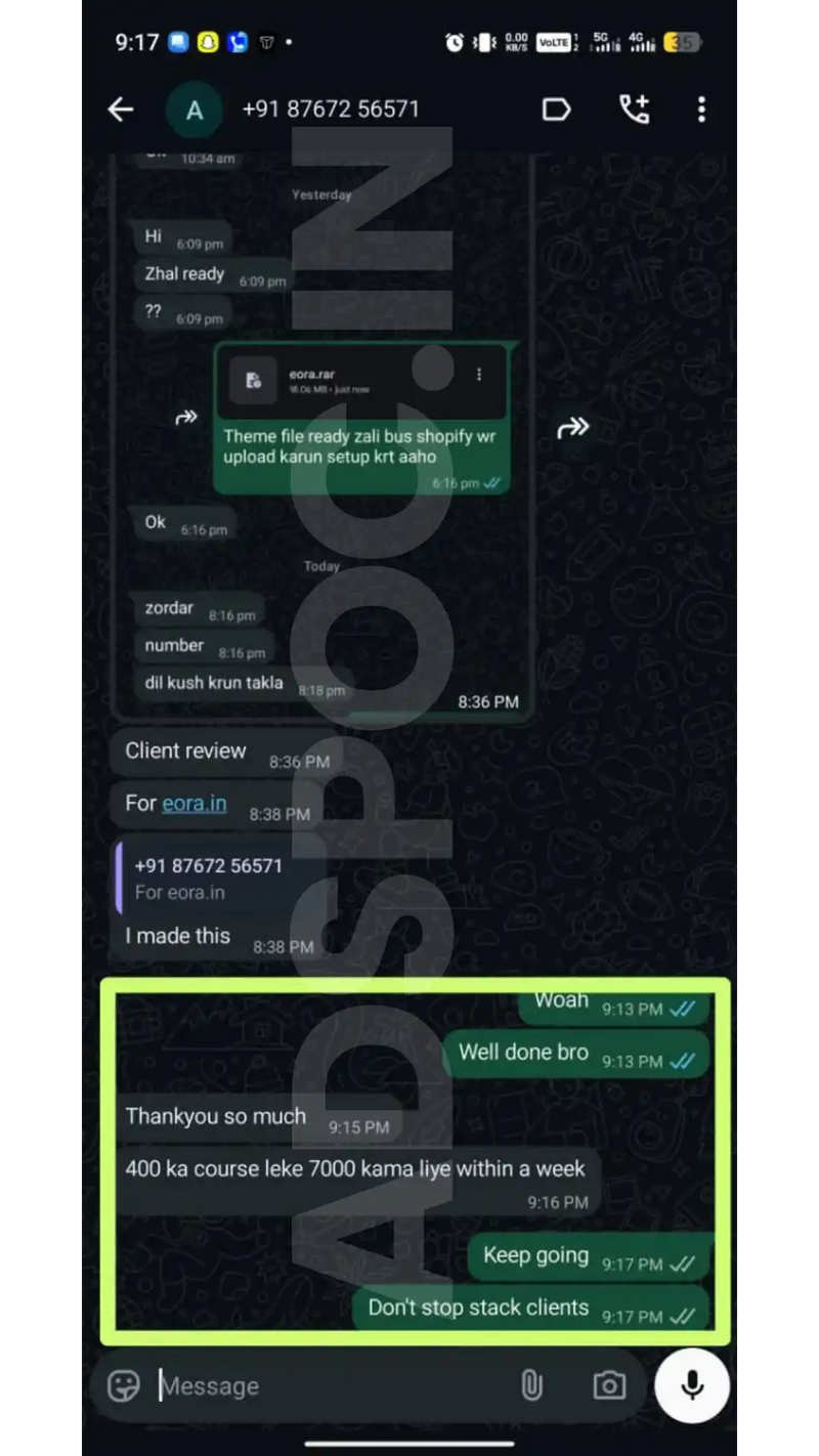 WhatsApp chat screenshot 5