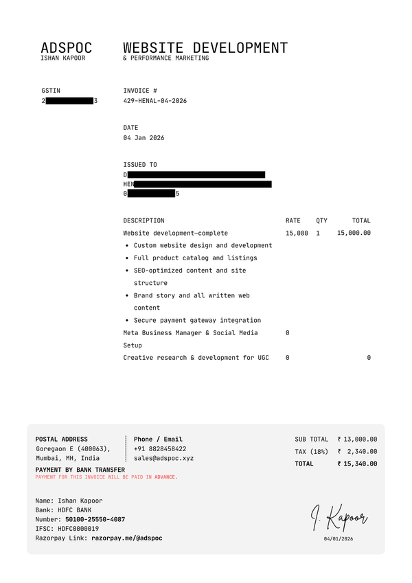 Invoice 3
