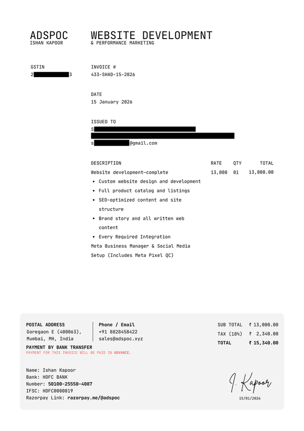 Invoice 6