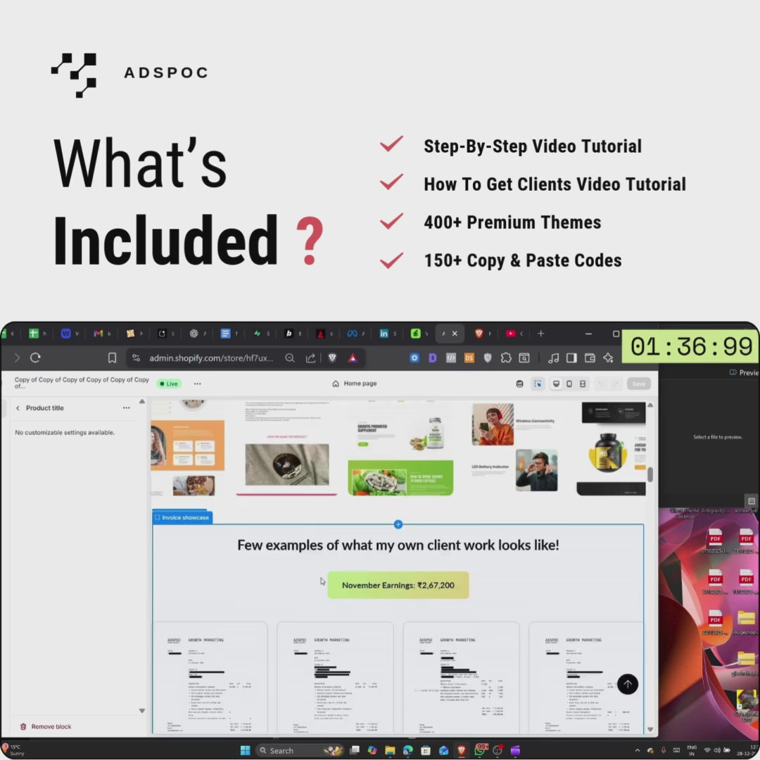 Complete Step-By-Step Video Tutorial & Exclusive Materials